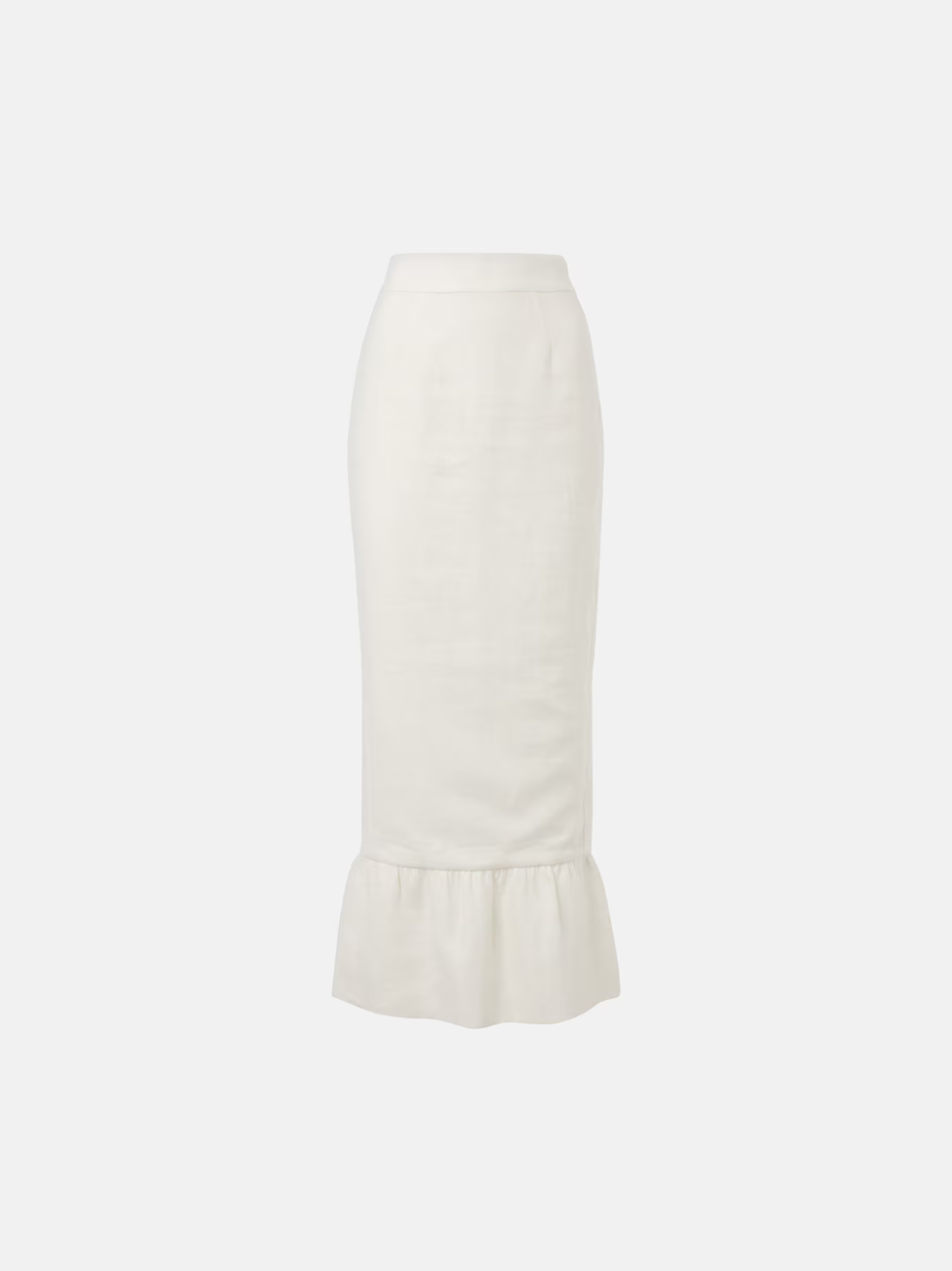 Posse Matilda tiered linen pencil skirt