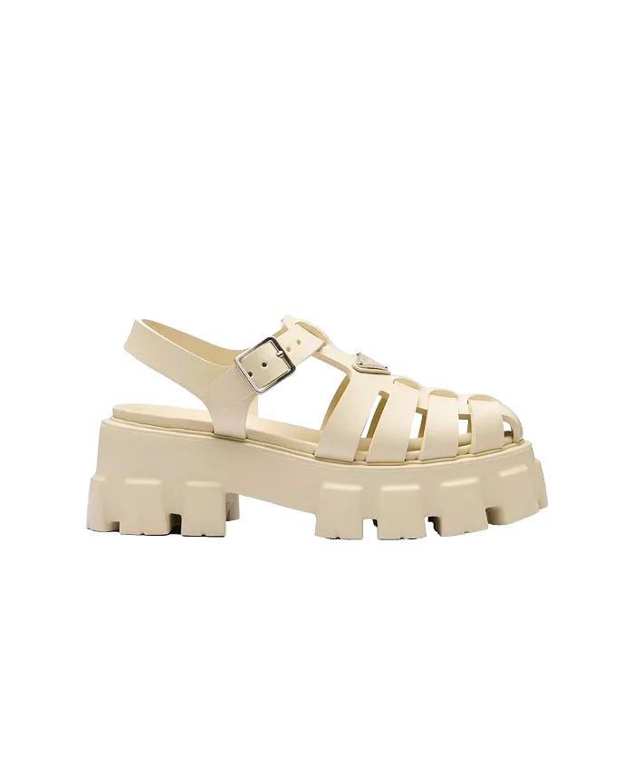 Monolith-Sandalen aus Gummi für Damen