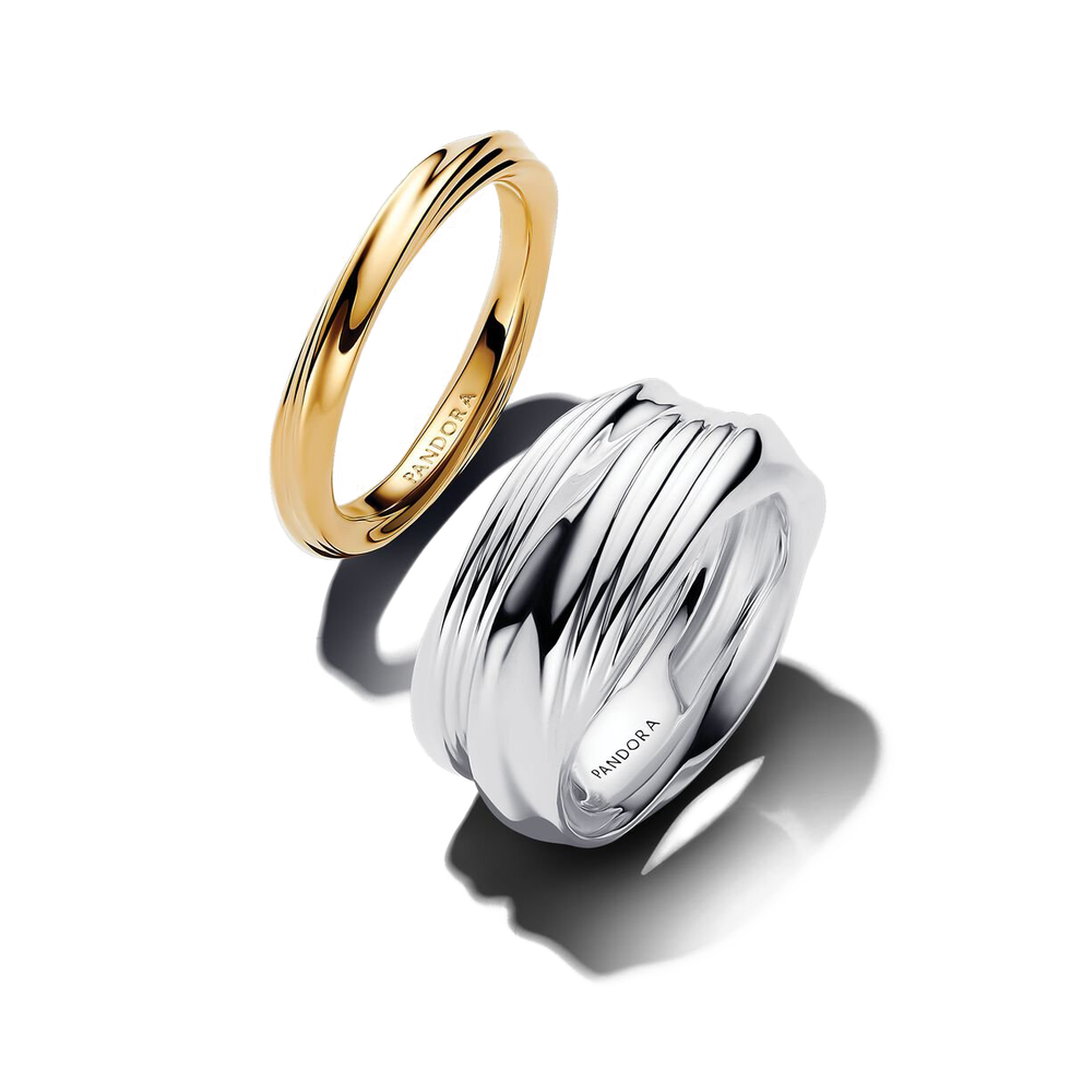 Zweifarbiges Twists & Turns-Ringset