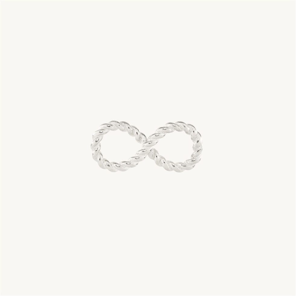 Love Knot Silver Infinity Charm