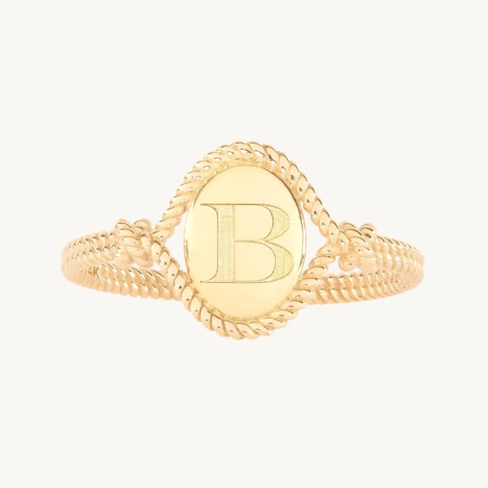 Love Knot Gold Signet Ring