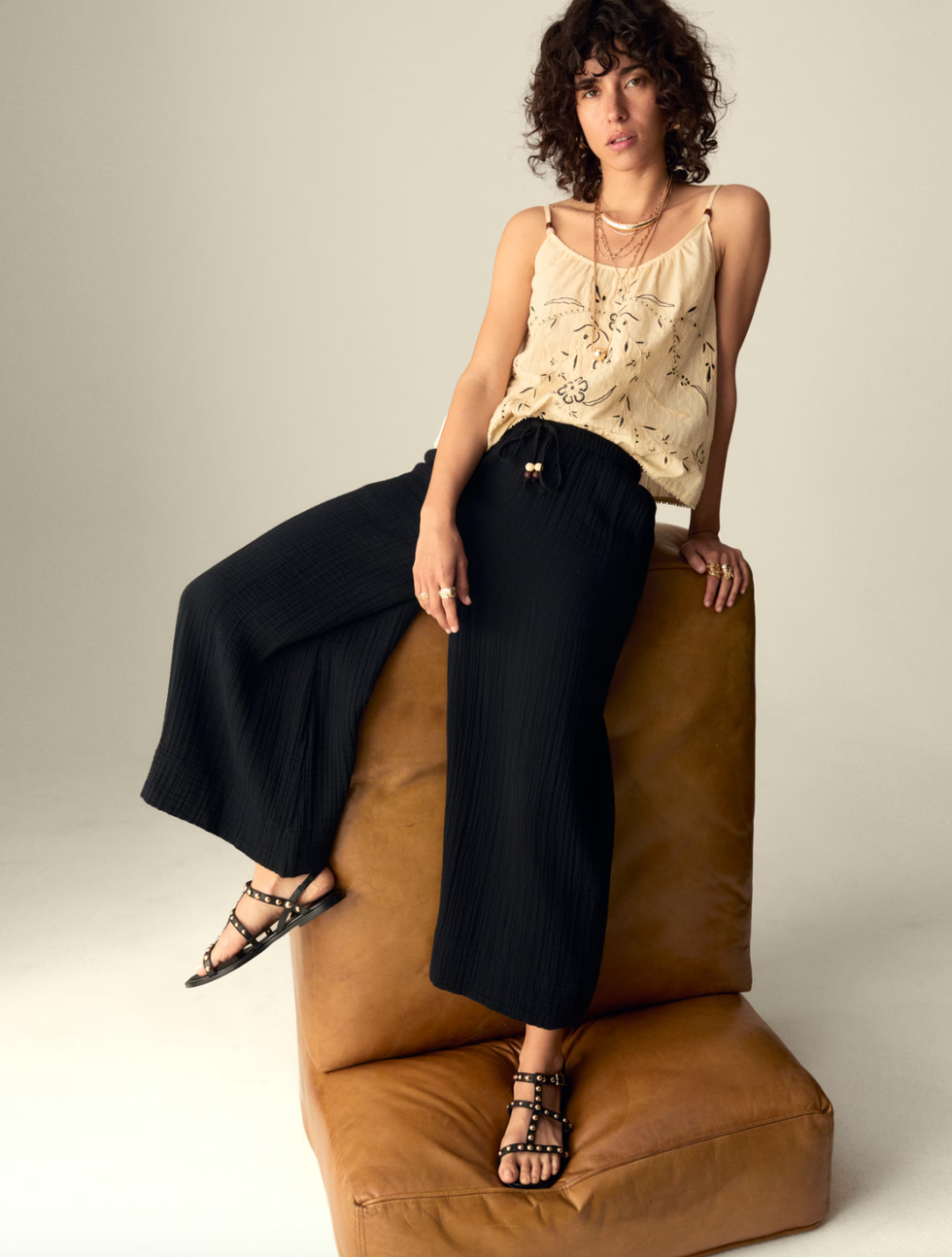 Pure Cotton Wide Leg Culottes