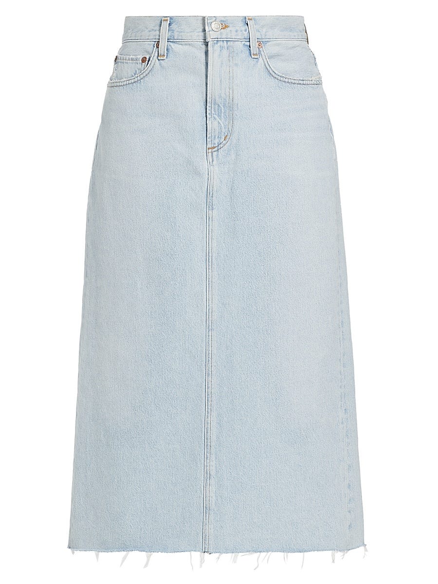 Saia longa Della Denim feminina - Prática - Tamanho 23