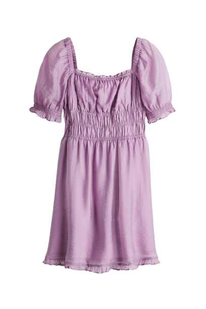 Kleid mit Smok-Details