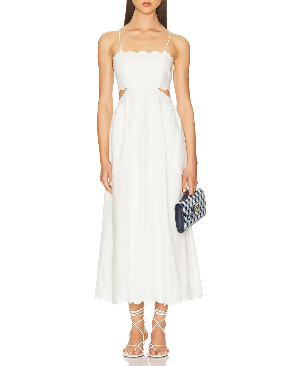 Rhiannon Scallop Midi Dress