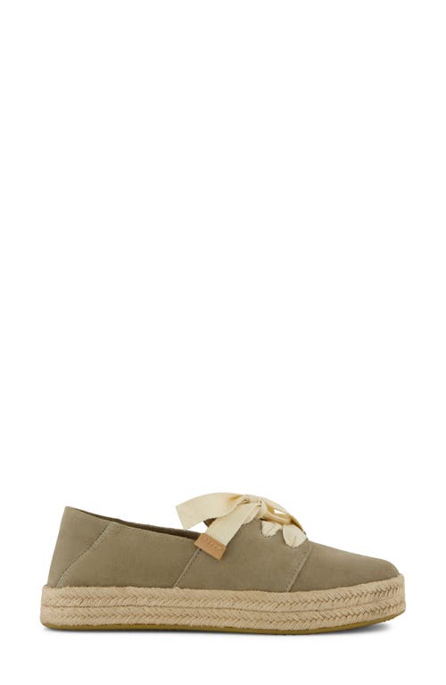 Carolina veterschoen met platform espadrille