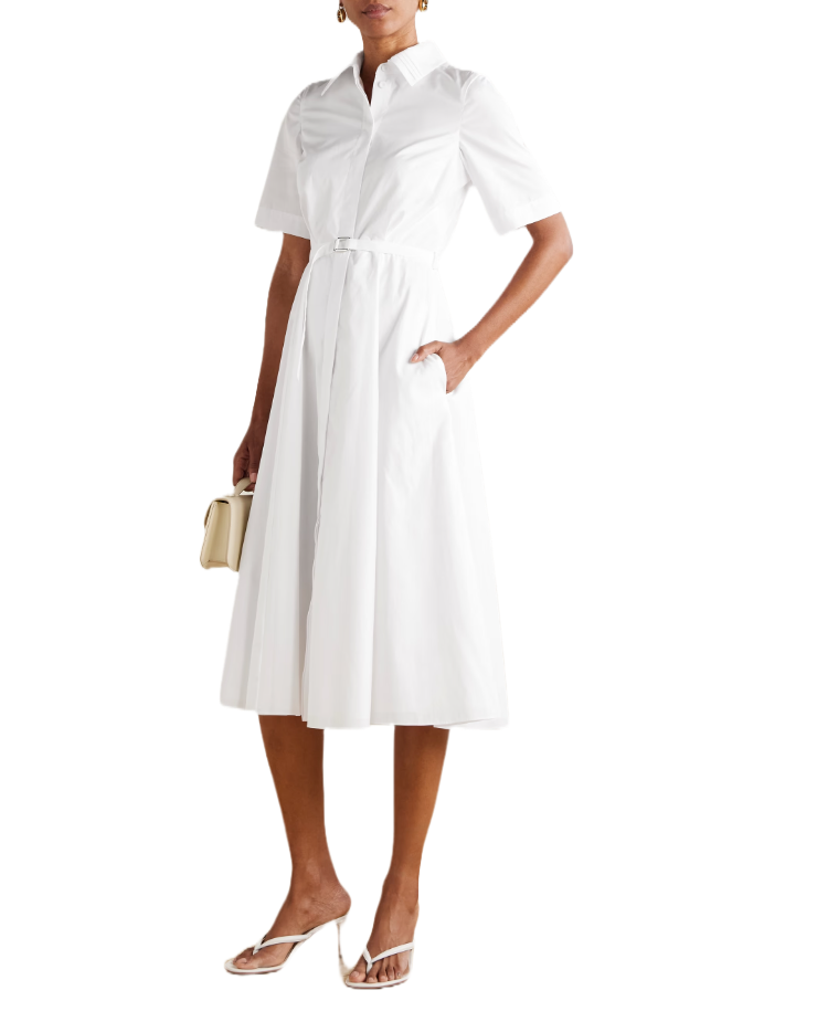 Rubie Cotton-Poplin Midi Shirt Dress