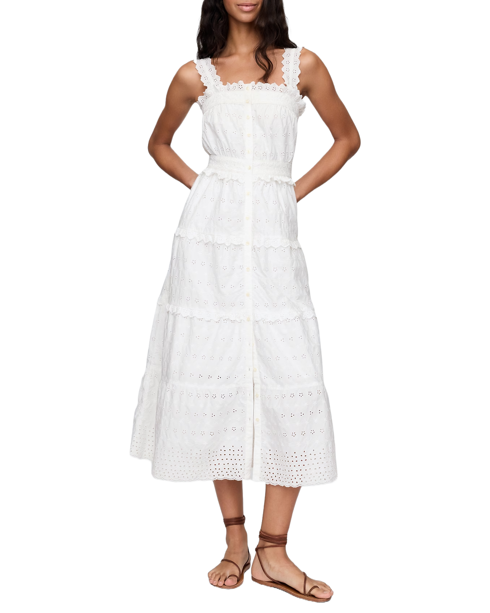 Eyelet Maxi Dress