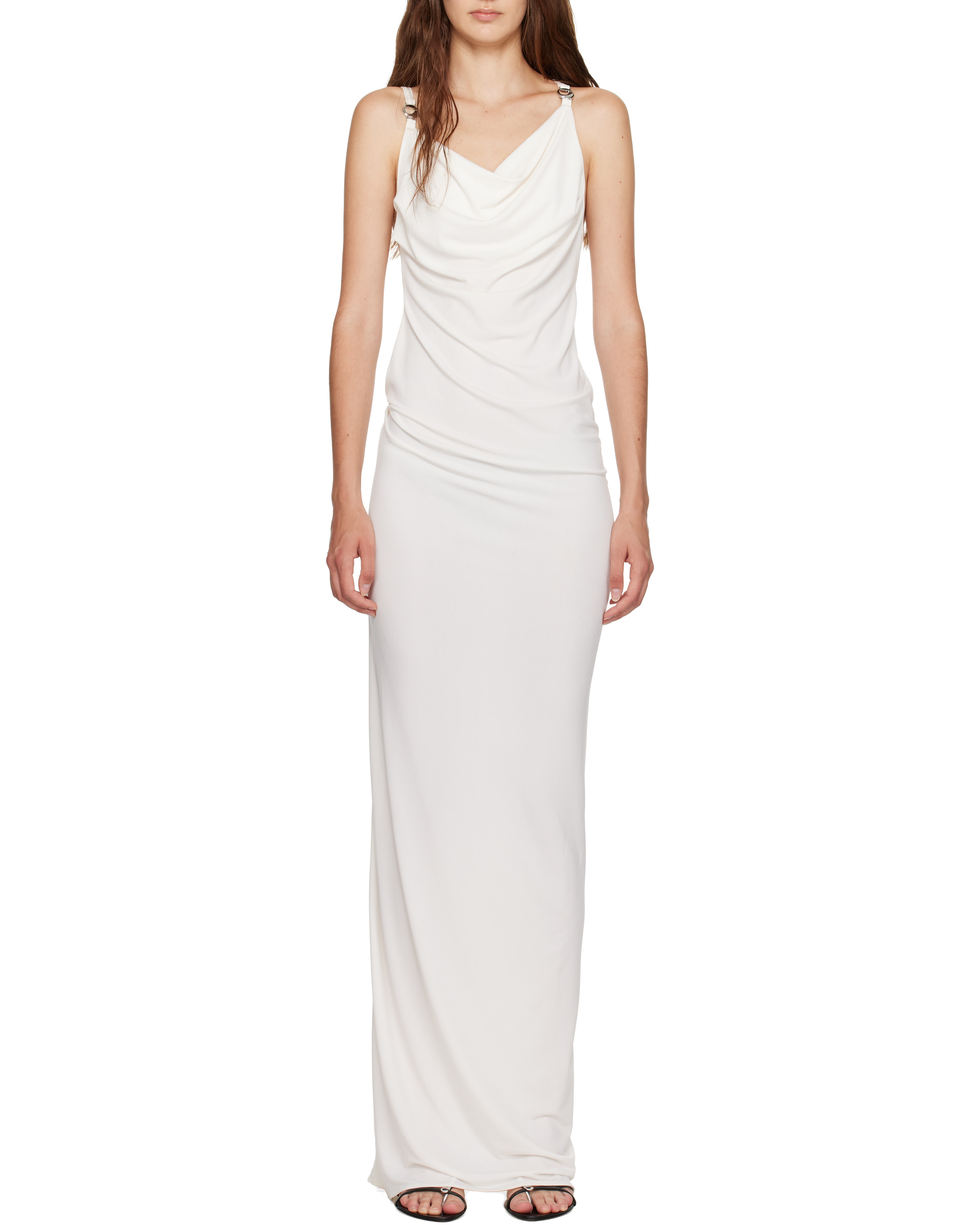 White Logo Maxi Dress