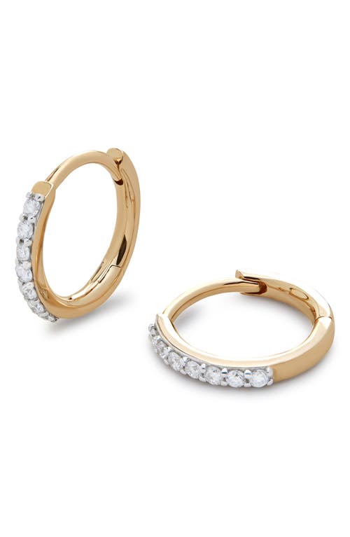 Lab Created Diamond Pavé Huggie Hoop Earrings