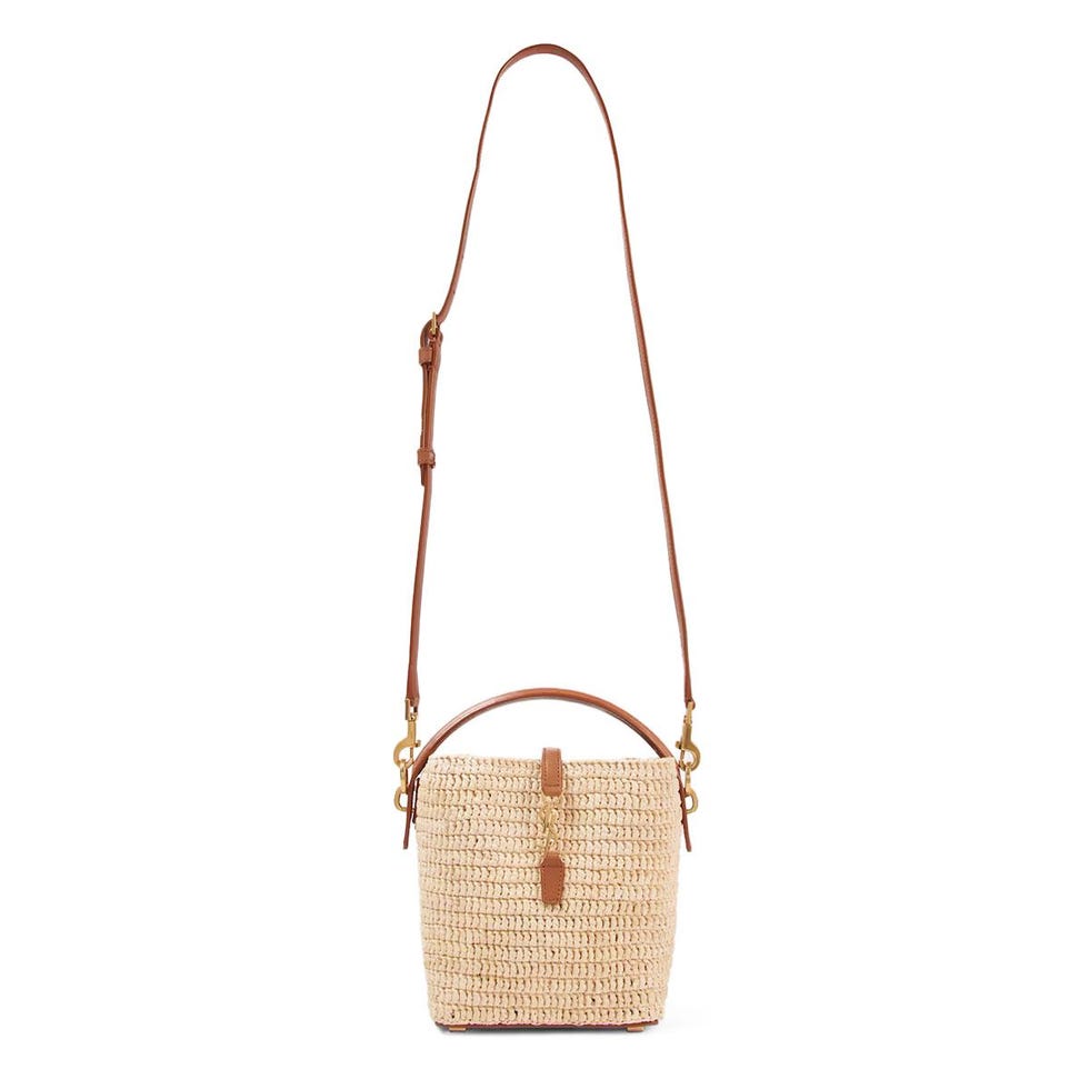 37 Mini Raffia Bucket Bag