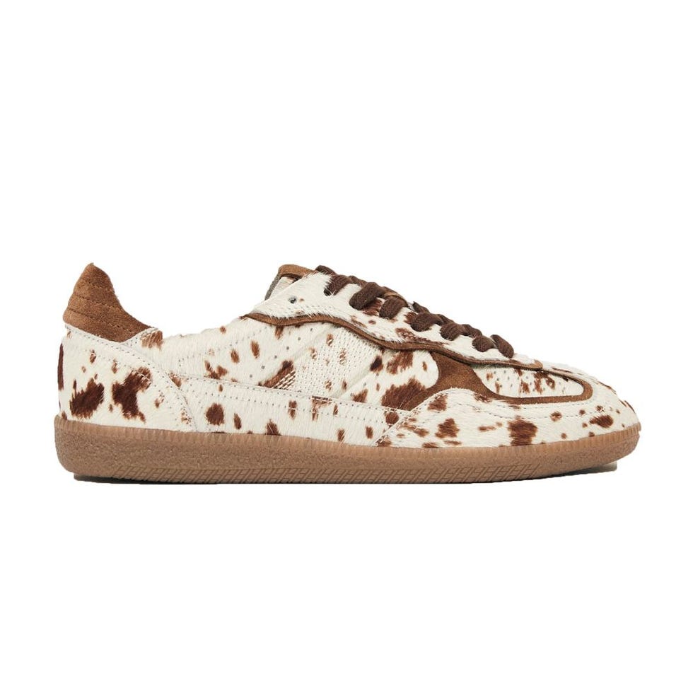 Baskets Rife en cuir camel souple Tb.490