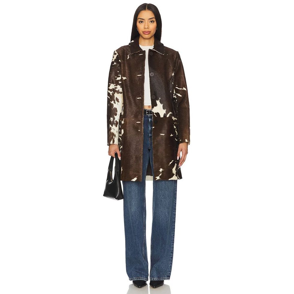 Kendrick Calf Hair Long Coat