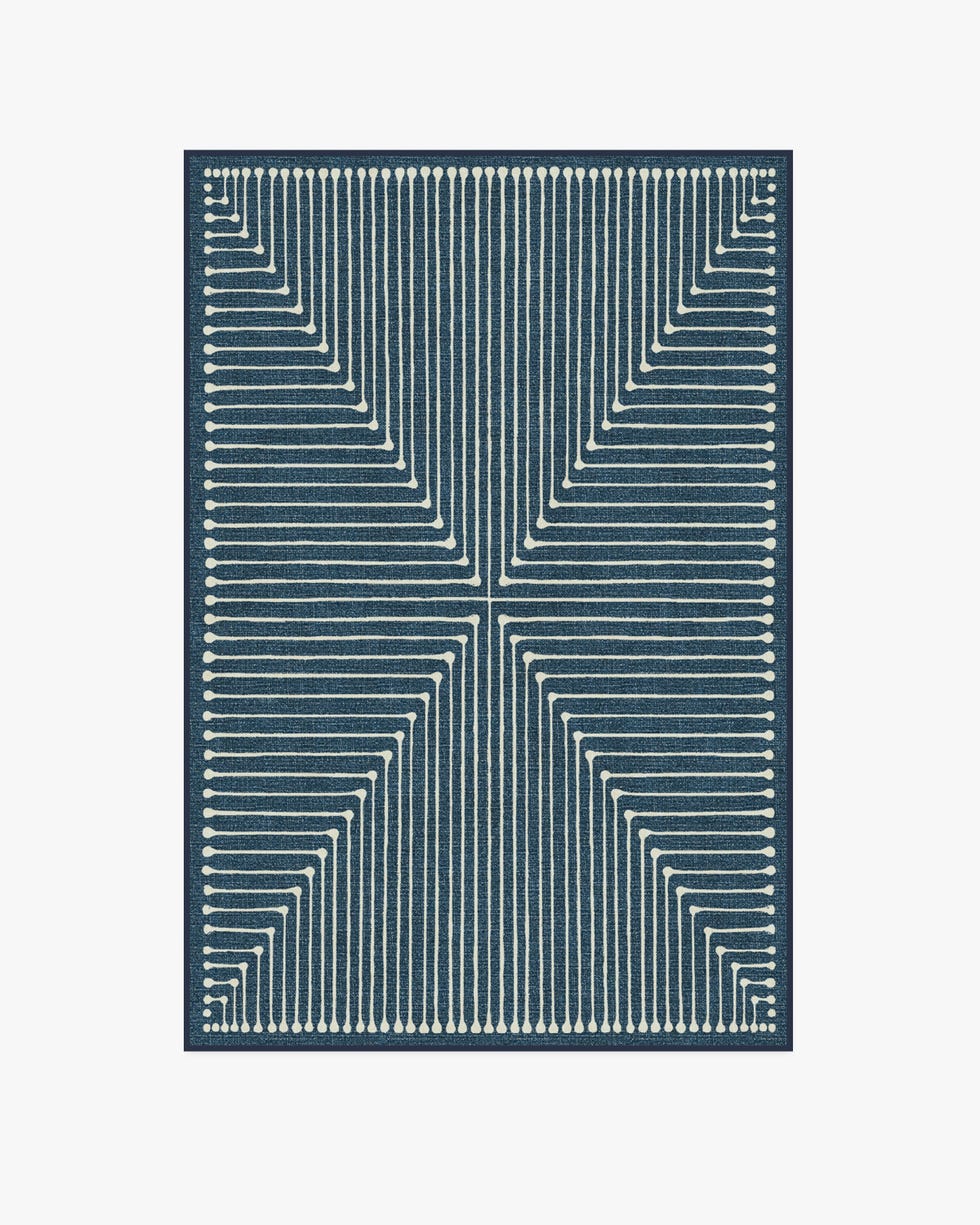 Inkdrop Lapis Blue Rug