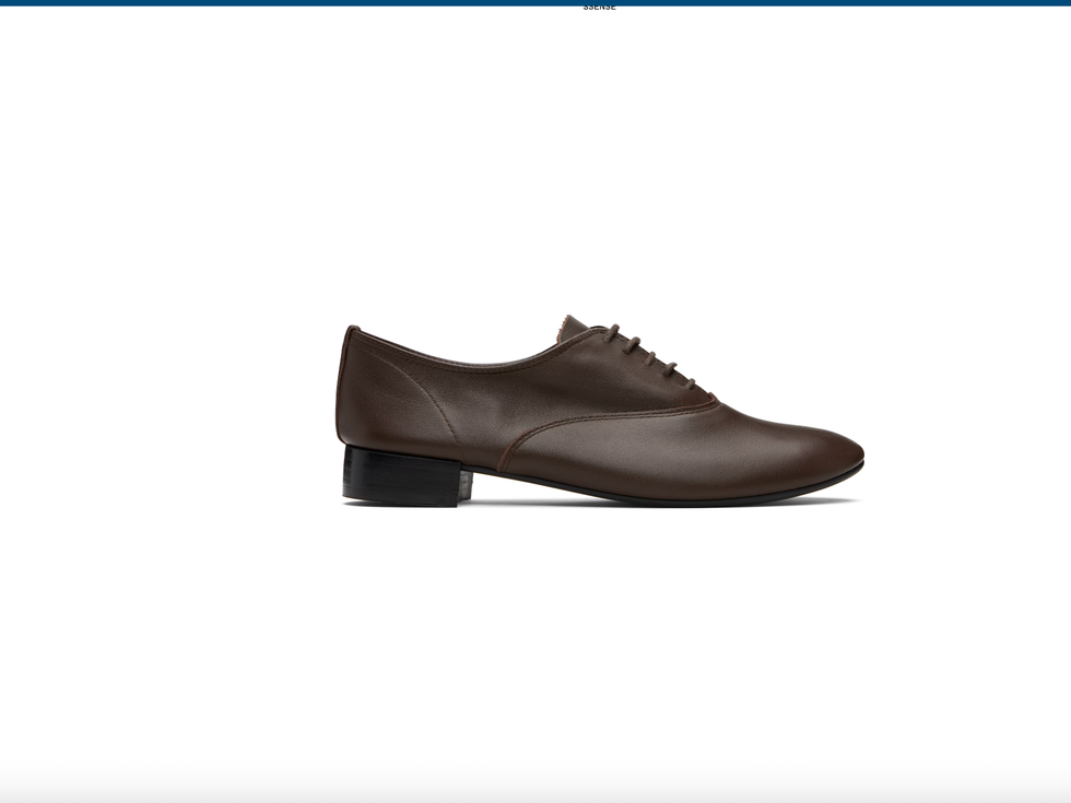 Repetto Brown Zizi Rubber-Sole Oxfords