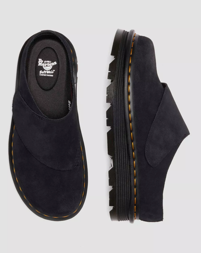 Zebzag Anywair Suede Mules in Black 