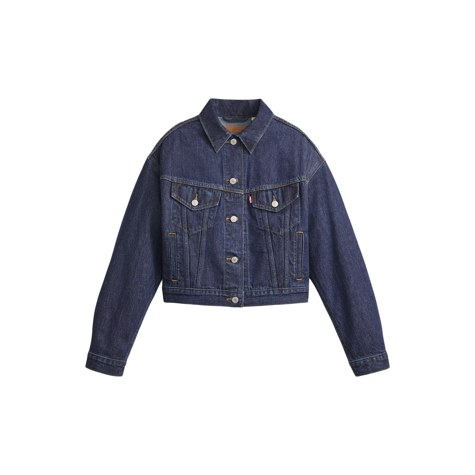 Shrunken '90s Denim Trucker Jacket