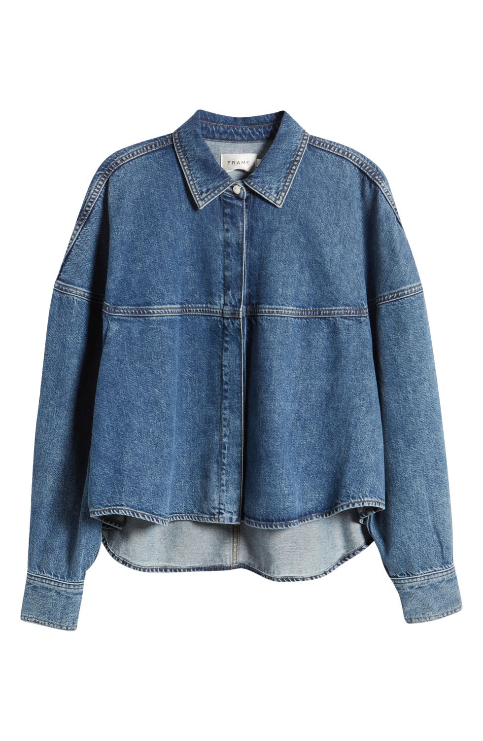 The Bubble Denim Button-Up