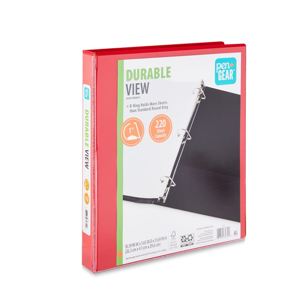 One-Inch, D-Ring Binder