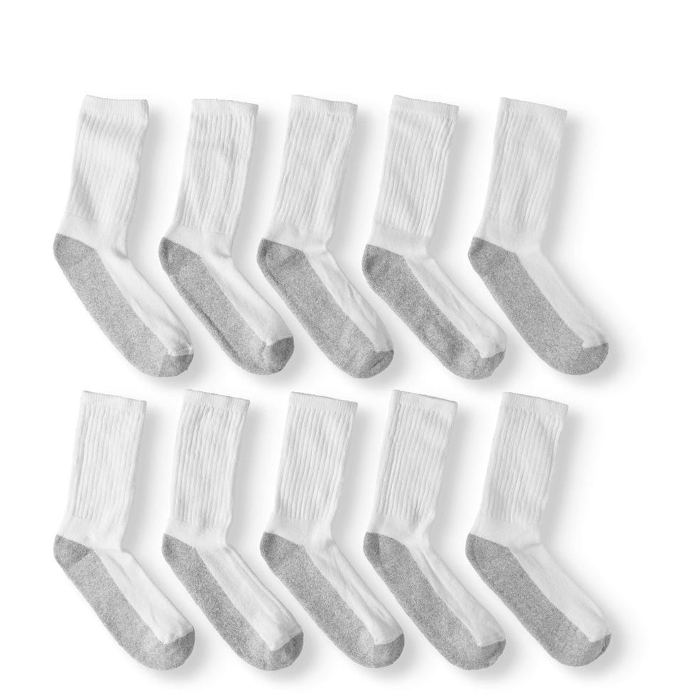 Cushioned Crew Socks, 10-Pack
