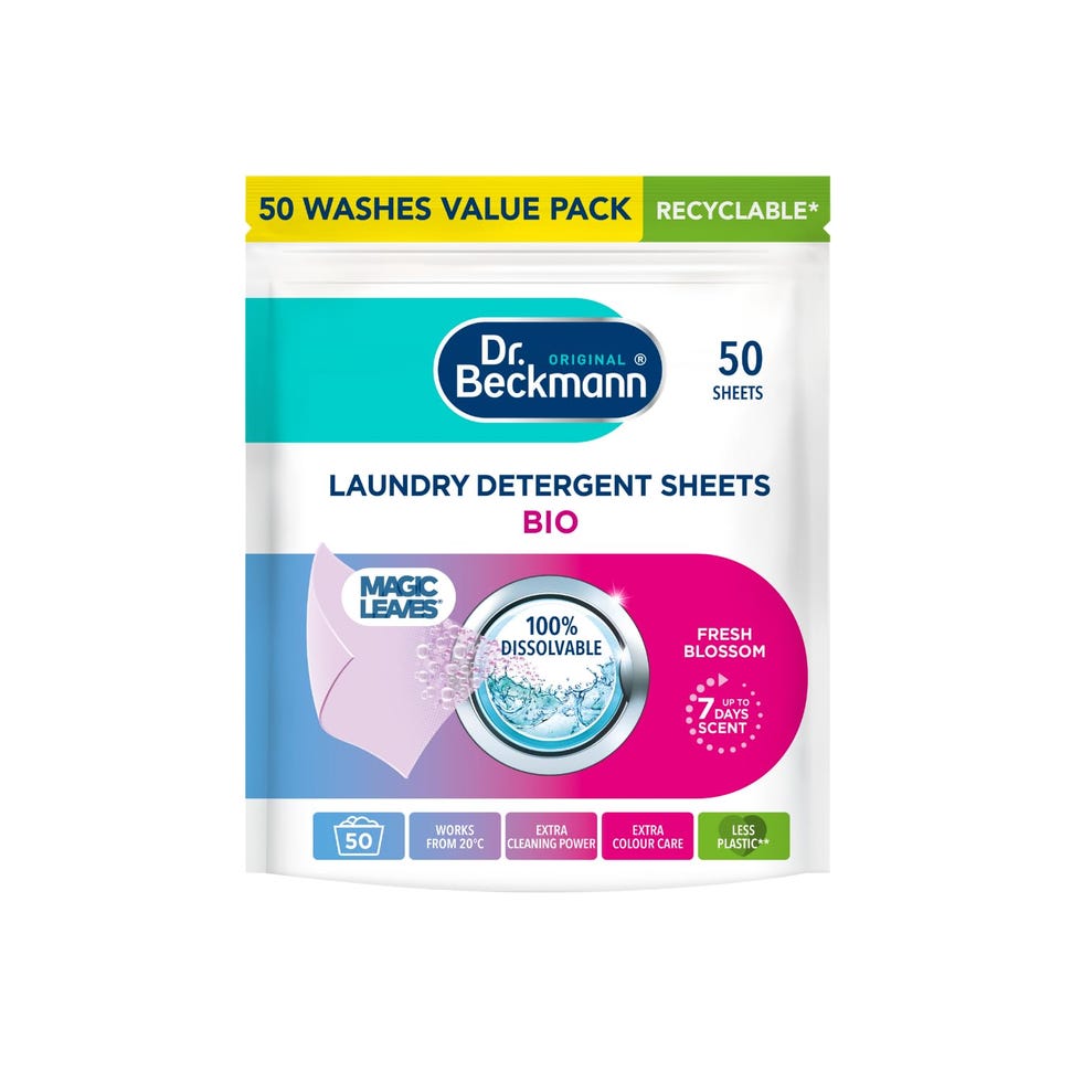 Dr. Beckmann Laundry Detergent Sheets BIO, 50 sheets
