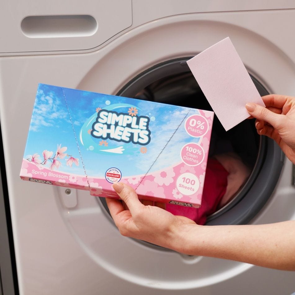 Simple Sheets Laundry Detergent Sheets, 100 Washes