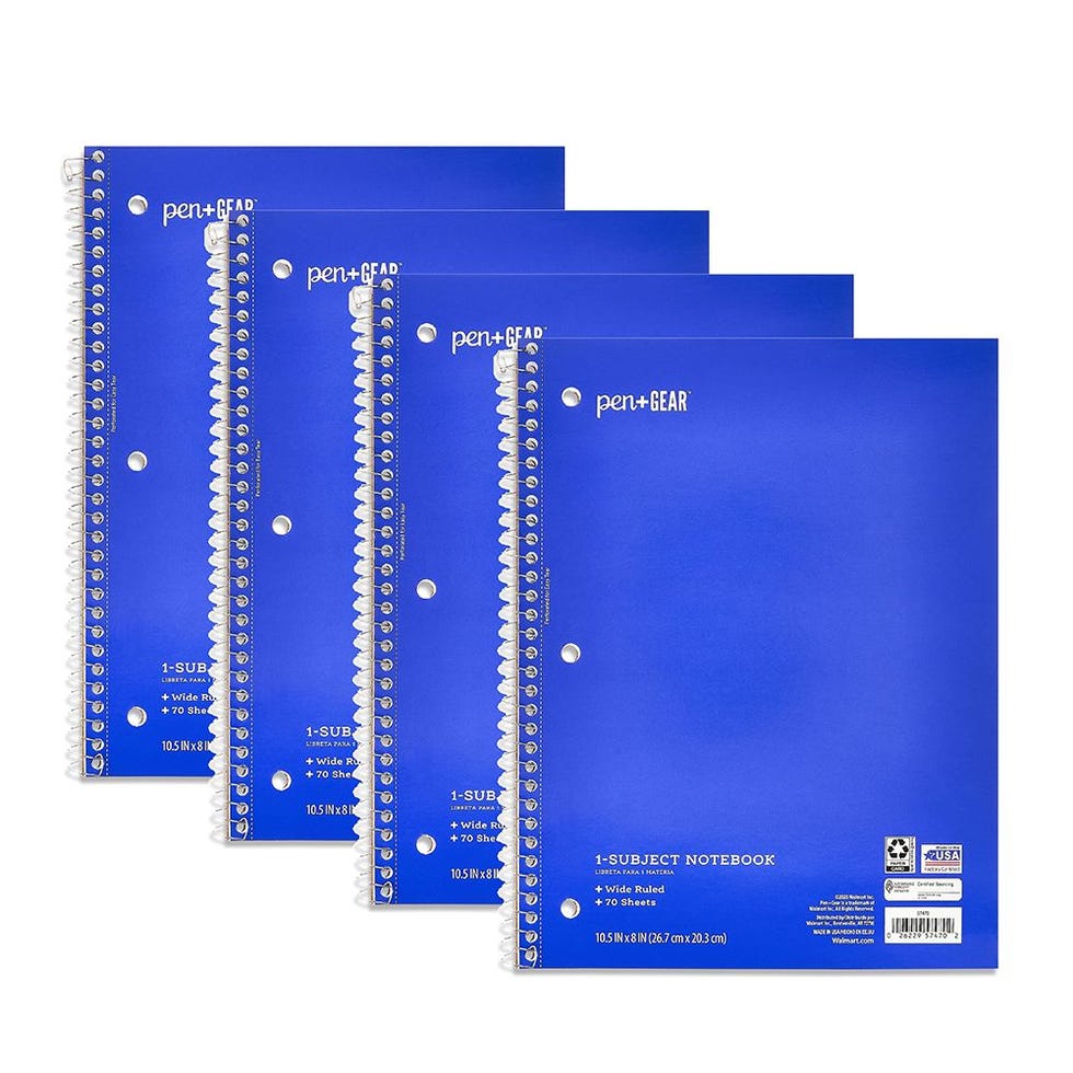 Wide-Ruled Notebooks (4-Pack)