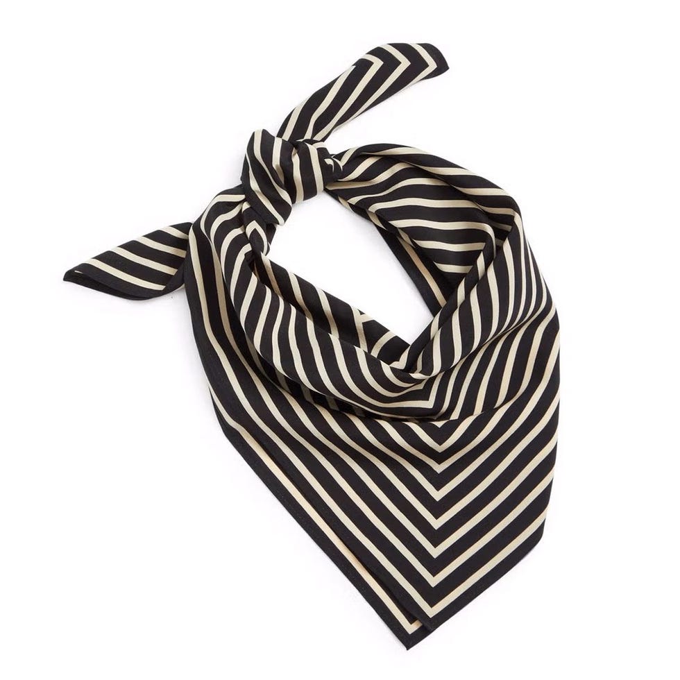 Geometric Monogram Silk Scarf