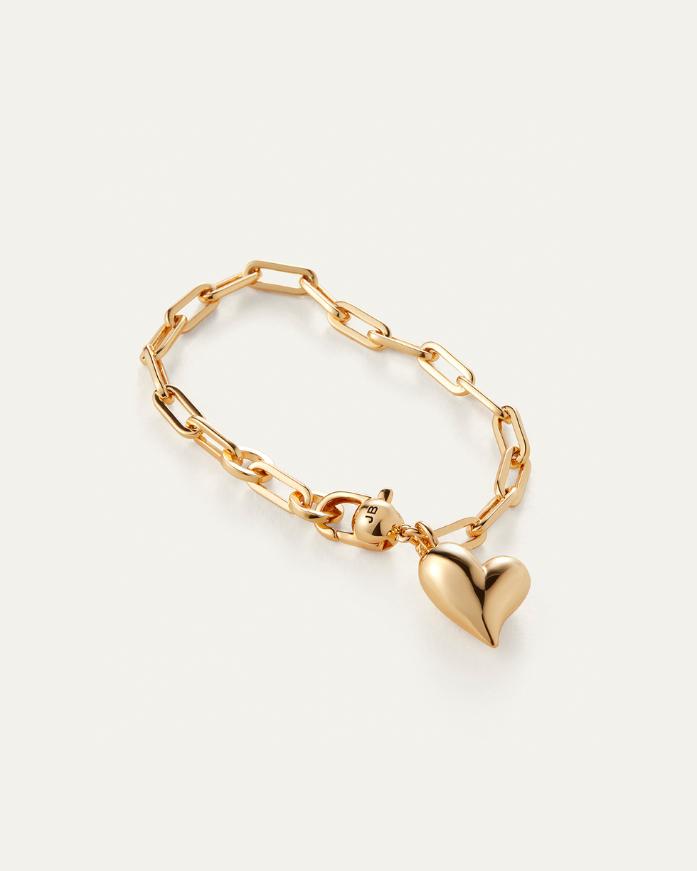 Pulsera de corazón hinchado