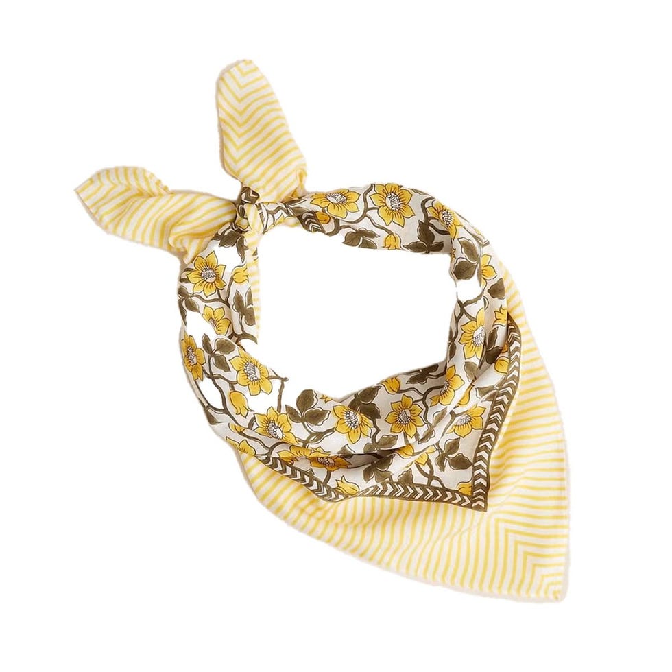 Oversized Printed Silk Bandana