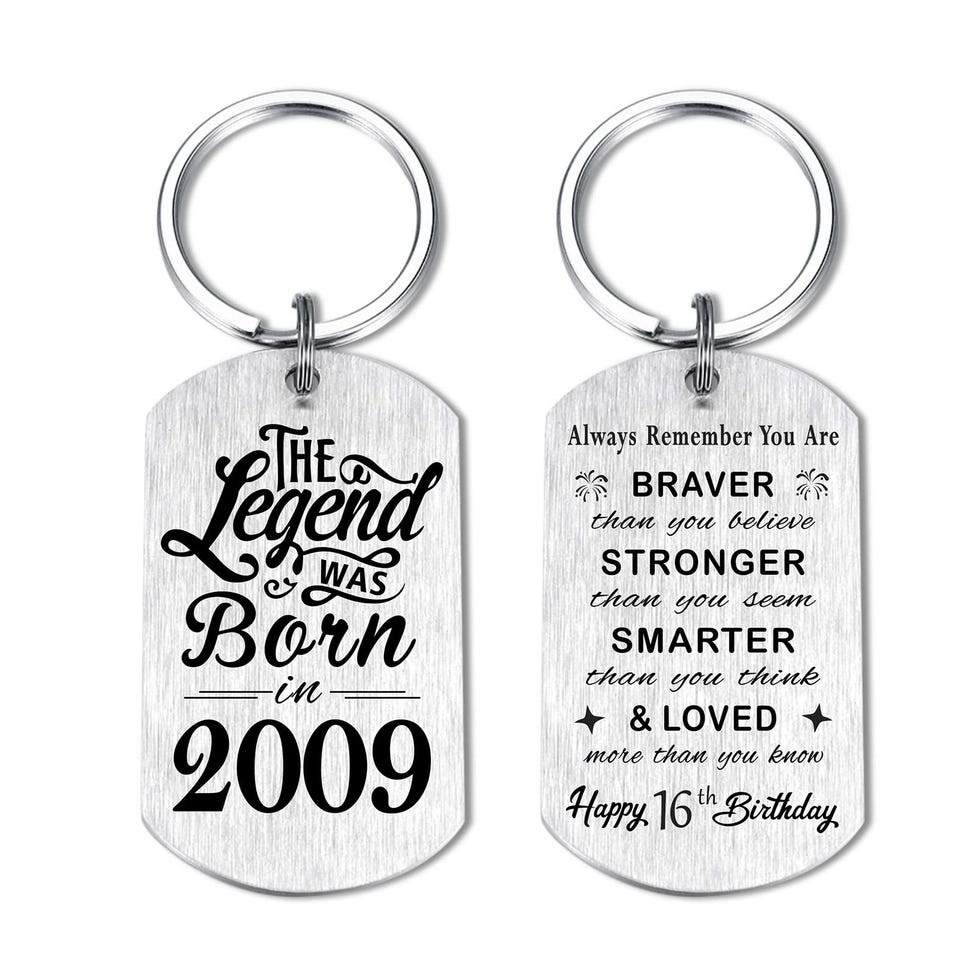 Happy 16th Birthday Keychain