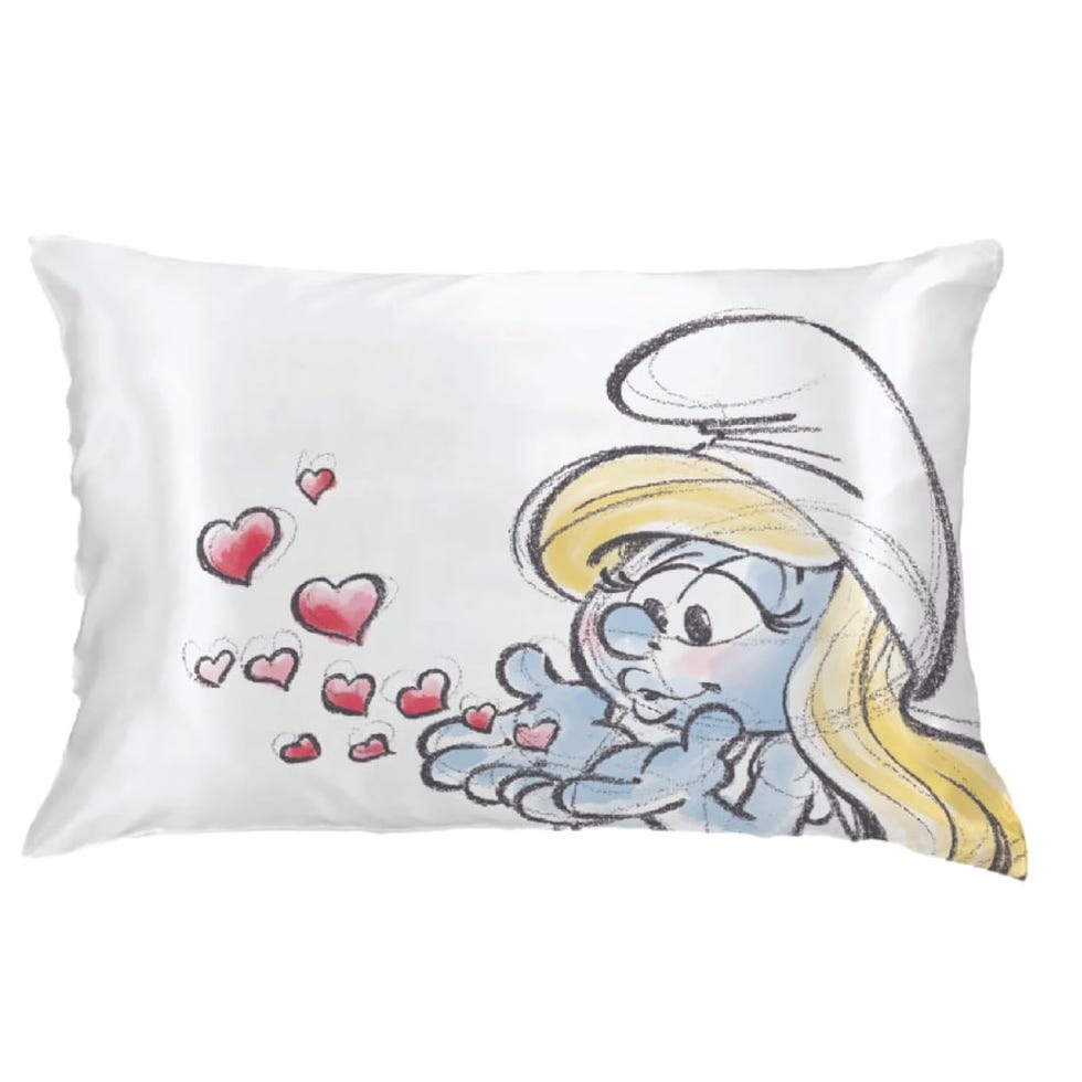Smurfette Silky Satin Reversible Pillowcase