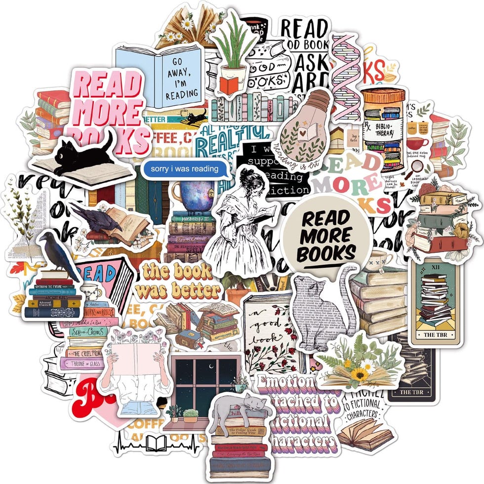 50PC Kindle Book Stickers