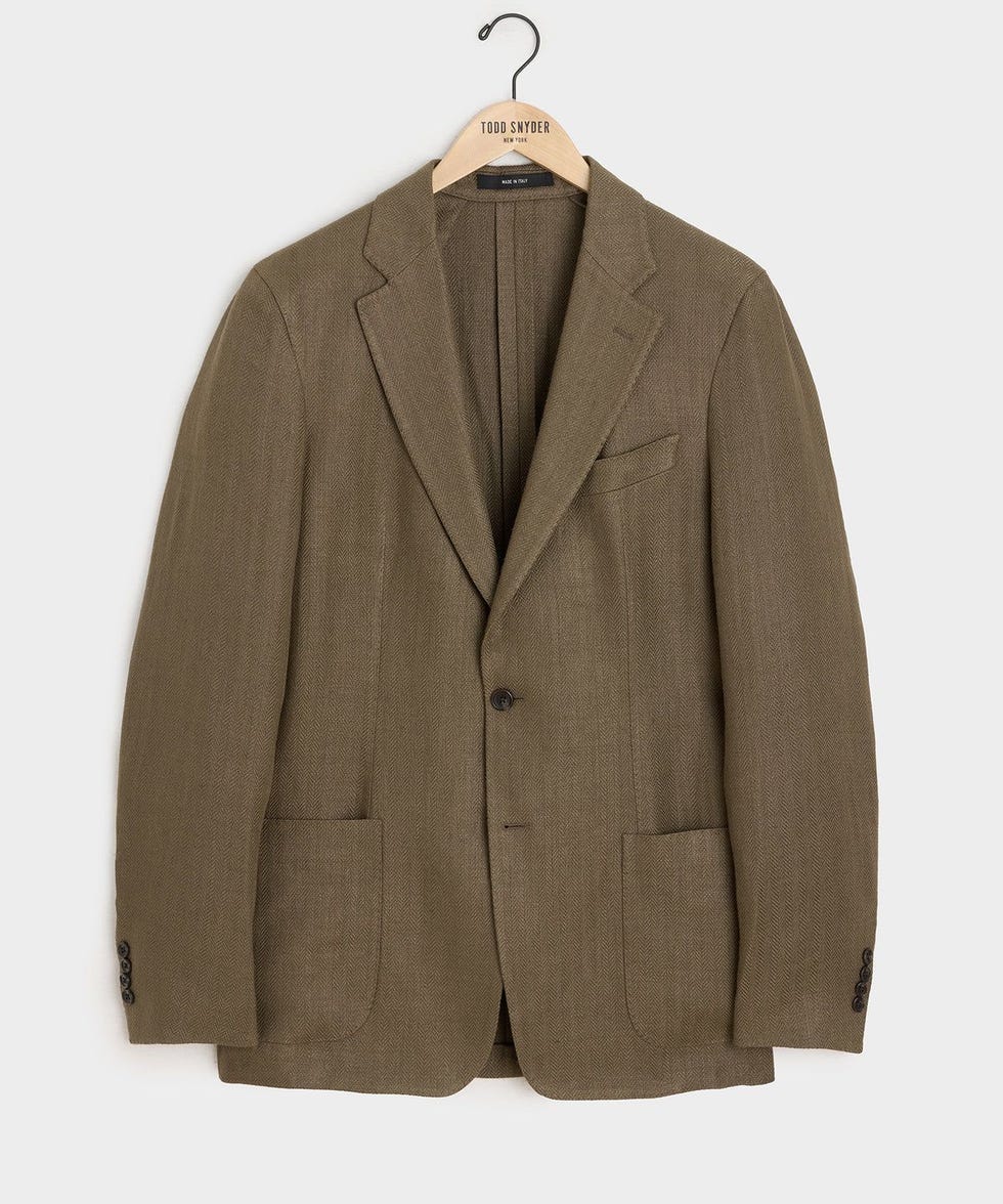 Italian Linen Herringbone Sport Coat