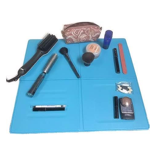 Folding Over The Sink Makeup Mat