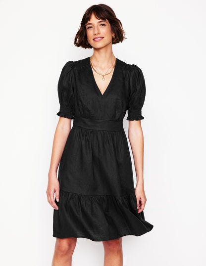 Anna Linen Short Dress