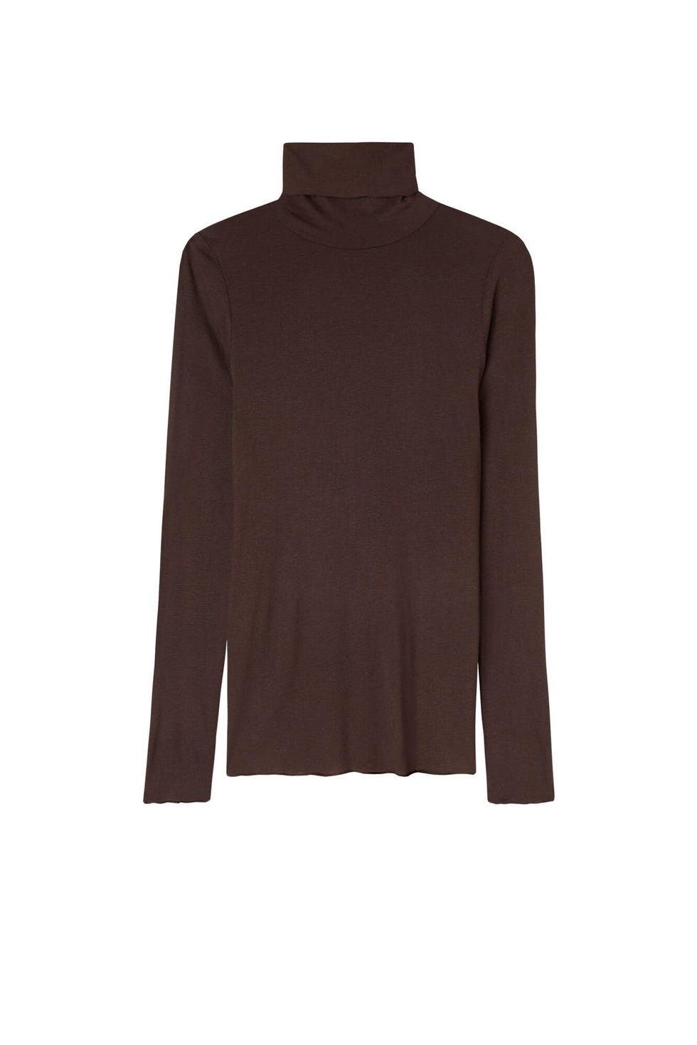 Top ultraligero de cuello alto de cachemira modal