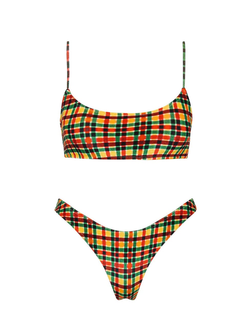 Mica-Nemone Velvet Crop Bikini Set