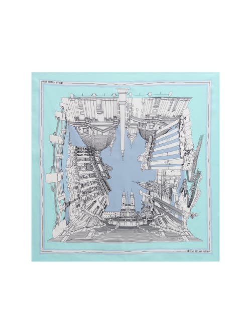 Rome Scarf in Blue-Green