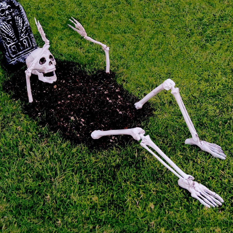 Skeleton Coming Out of the Ground