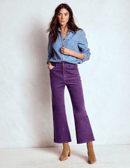 5-Pocket Cord Kick Jeans Mystic Purple