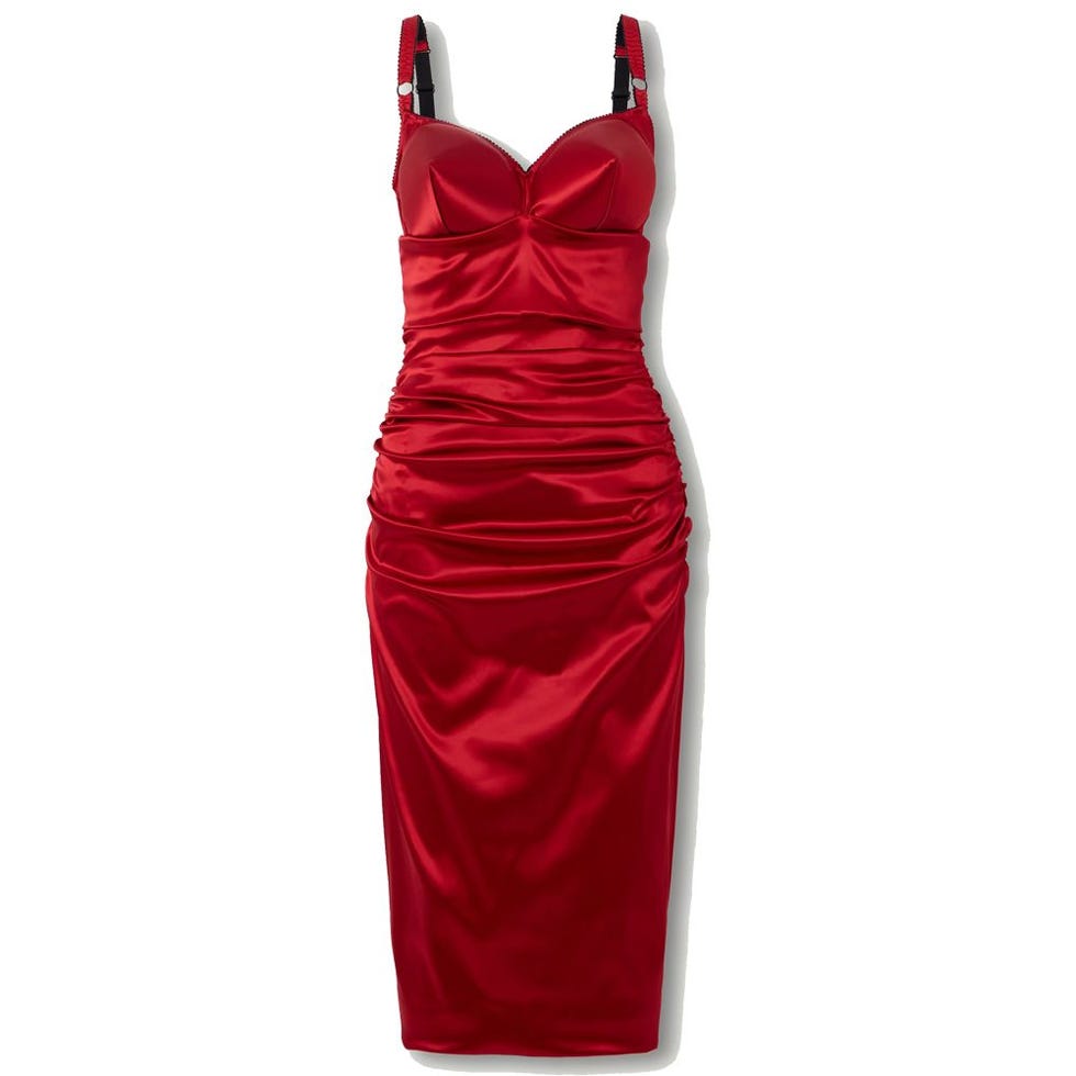 Gerüschtes Midikleid