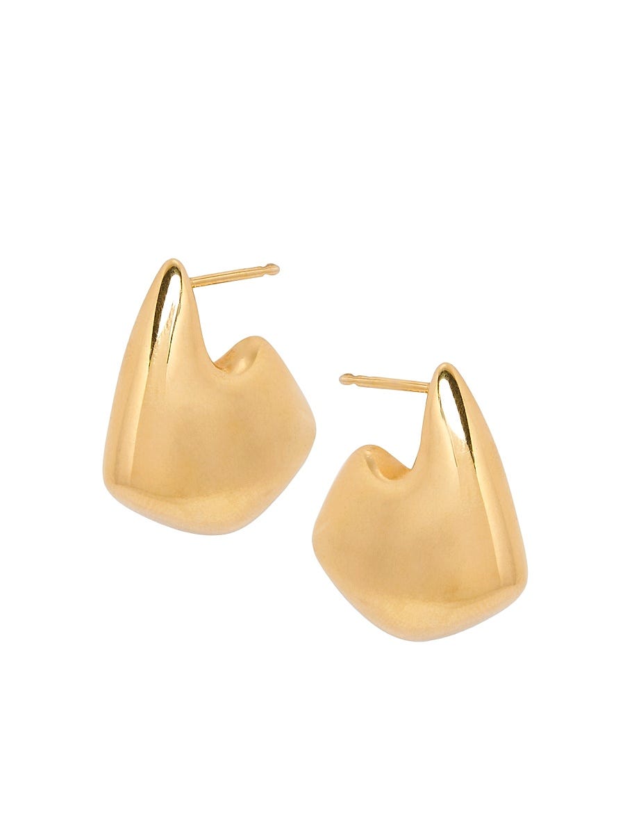 Gold-Plated Geometric Earrings