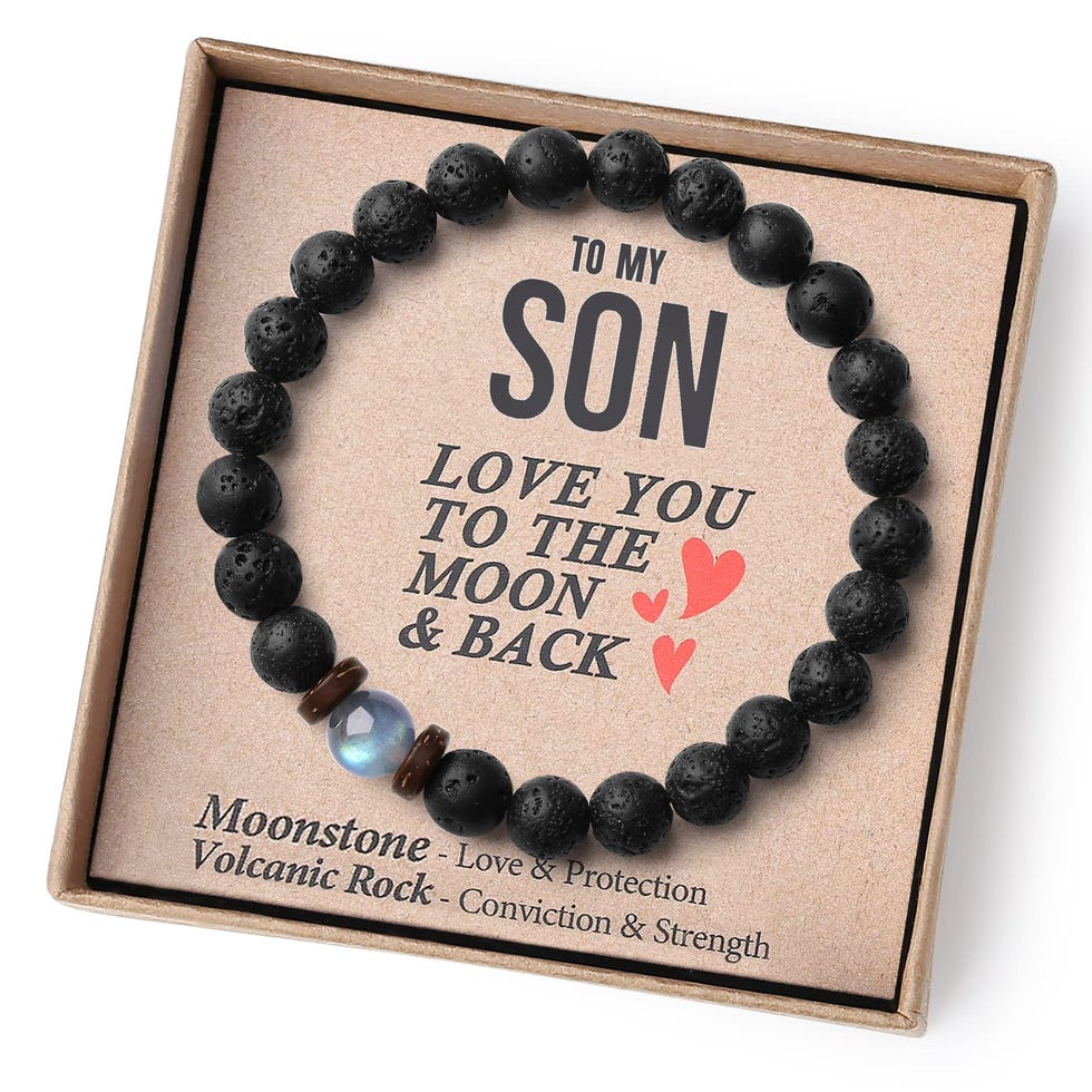 Volcanic Rock Bracelet with Moonstone