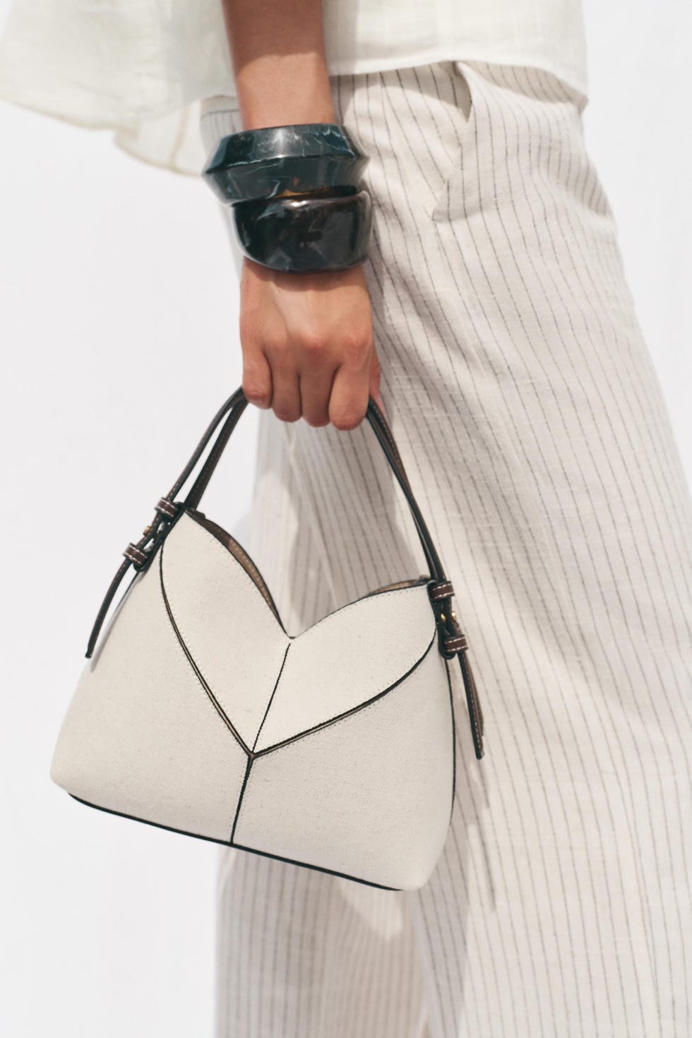 Contrast Canvas Mini Tote Bag