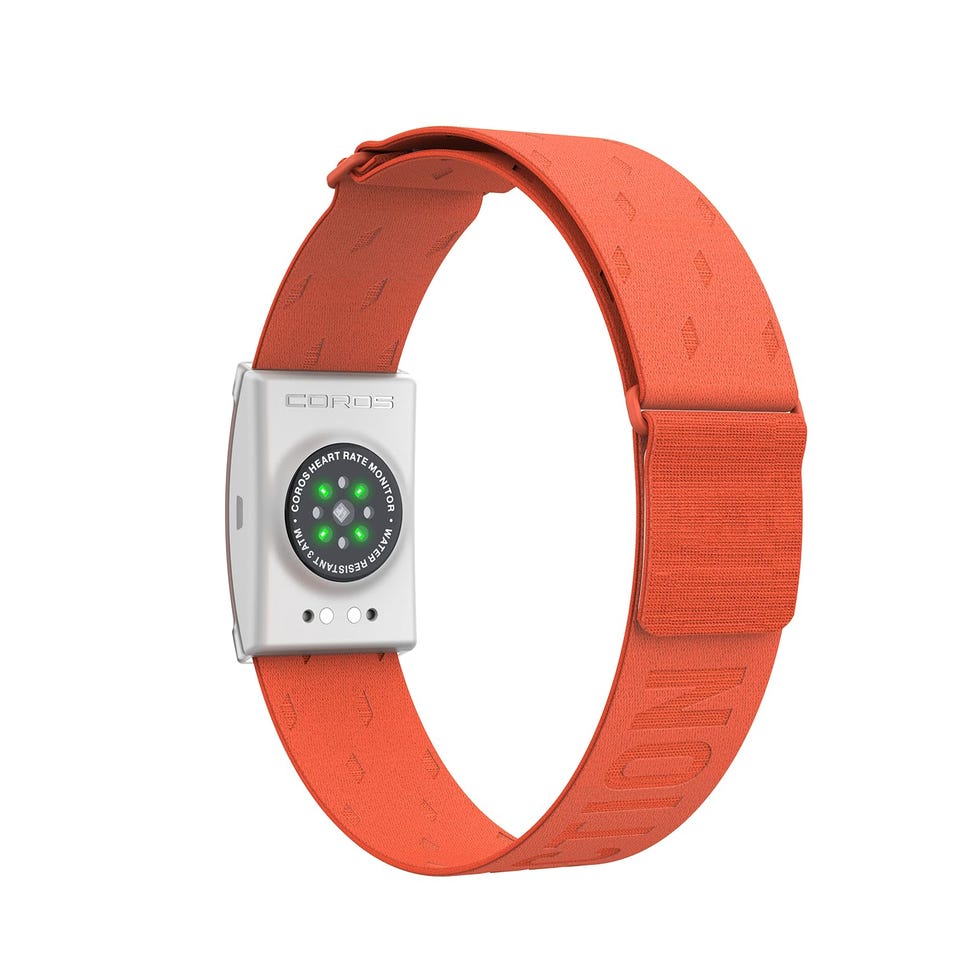Pulsómetro para el brazo en color naranja