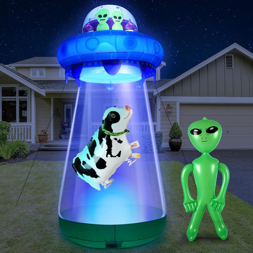 9 FT Halloween UFO Cow Alien Inflatable