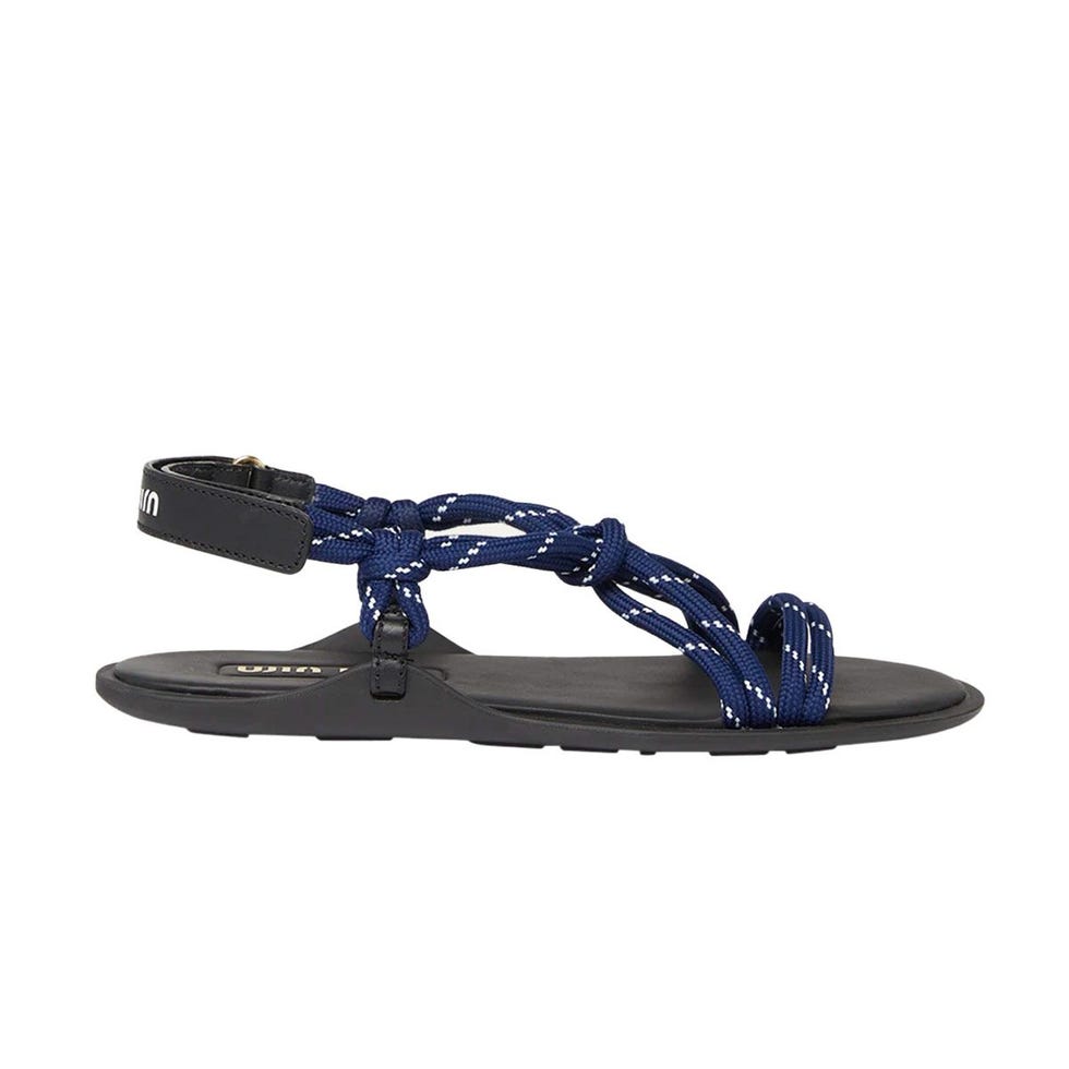 Riviere cord and leather sandals