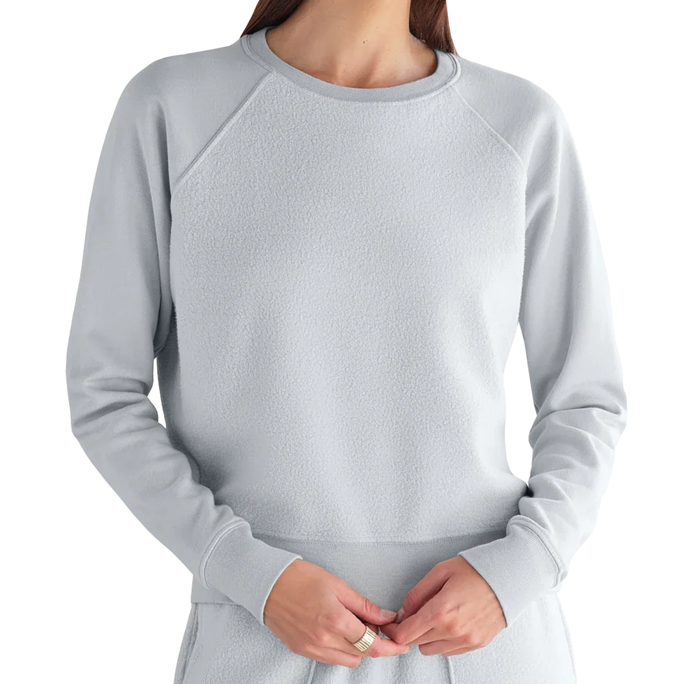 MiniLux Brushed Raglan Crew