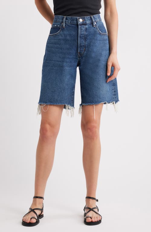 The Leisure Raw Hem Denim Shorts 